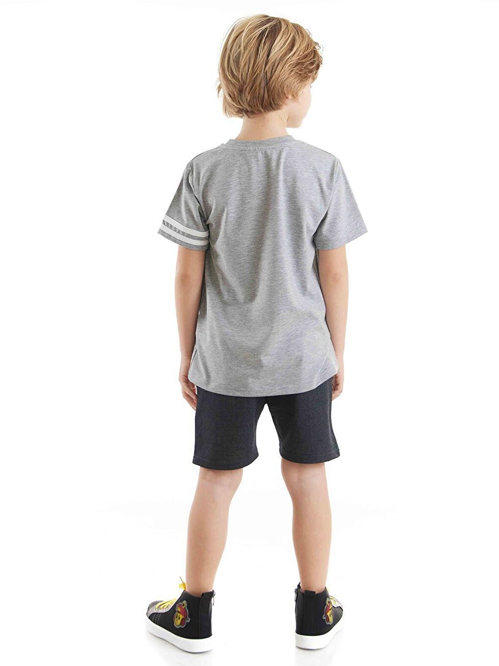 Denokids Karışık Beach Gym Erkek Çocuk T-shirt Şort Takım - 1