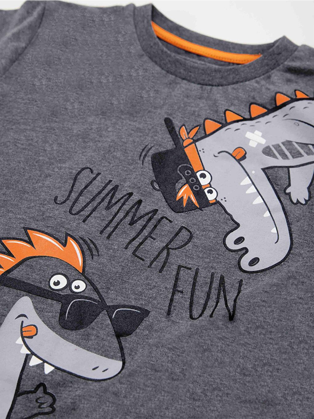 Karışık Summer Fun Erkek Çocuk Tişört Kapri Takım-4