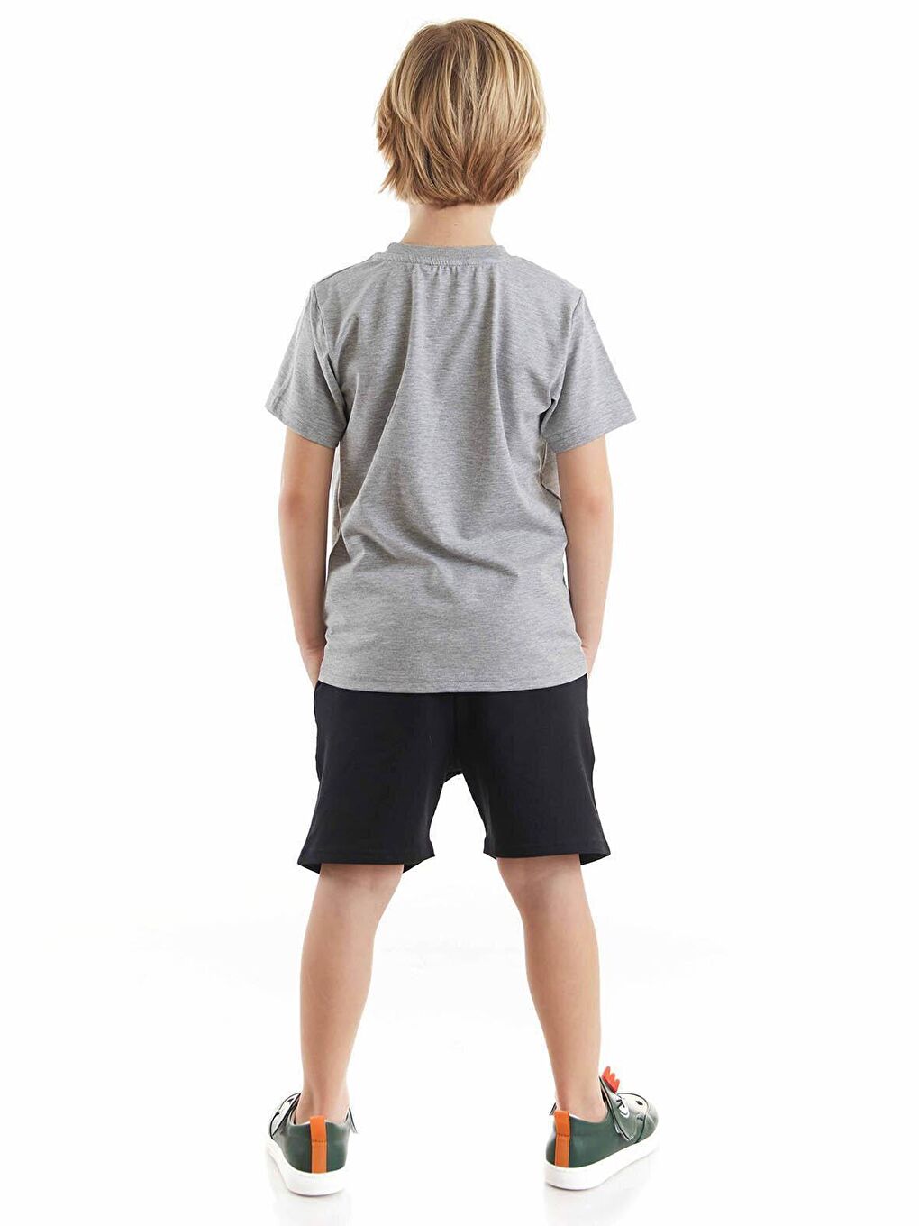 Denokids Karışık Korsan Timsah Erkek Çocuk T-shirt Şort Takım - 1