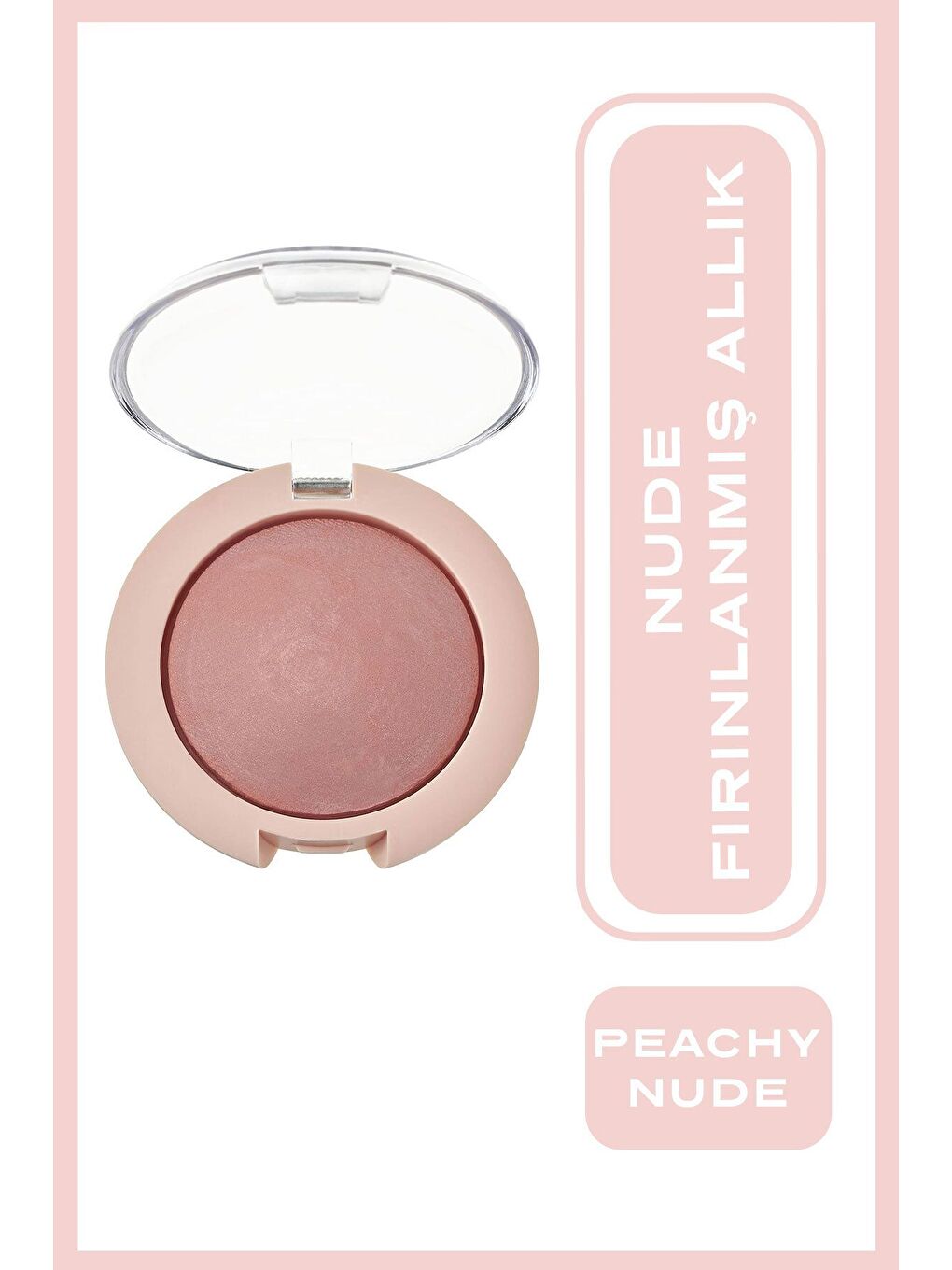 Nude Look Face Baked Blusher Peachy Nude - Ipeksi Allık-4