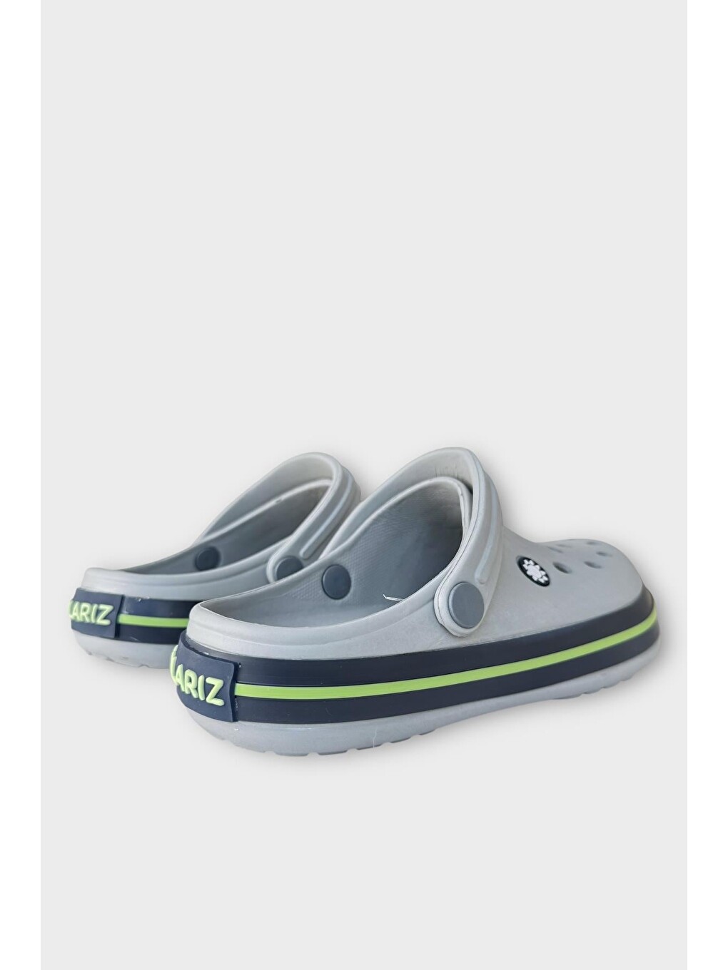 Unisex Comfort Hafif Medikal Hemşire Sabo Terlik Gri - Yeşil-4