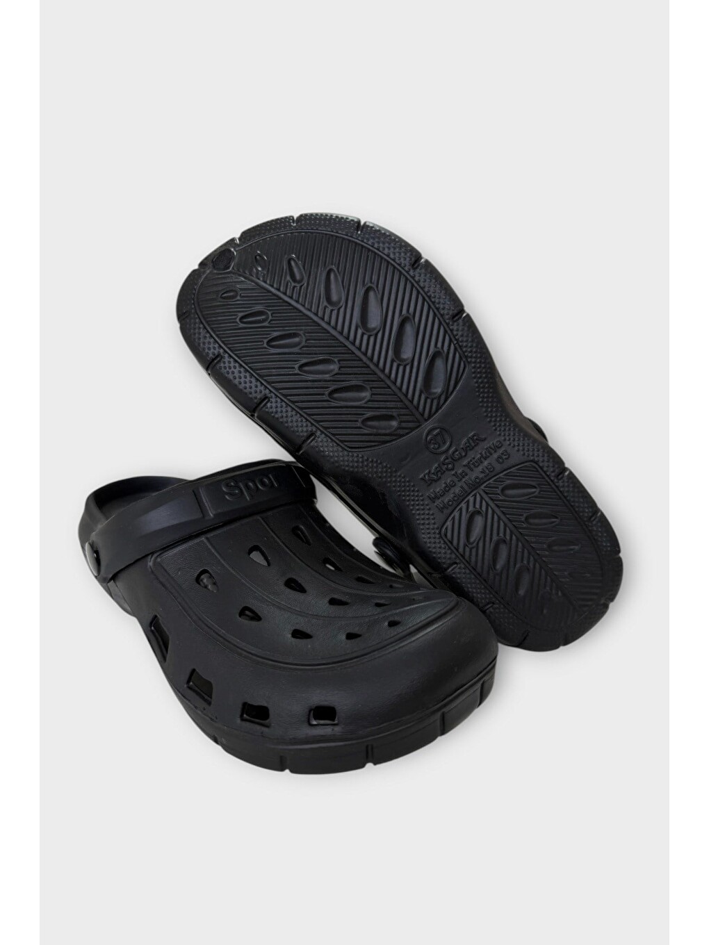 Unisex Comfort Hafif Medikal Hemşire Doktor Sabo Terlik Siyah-4
