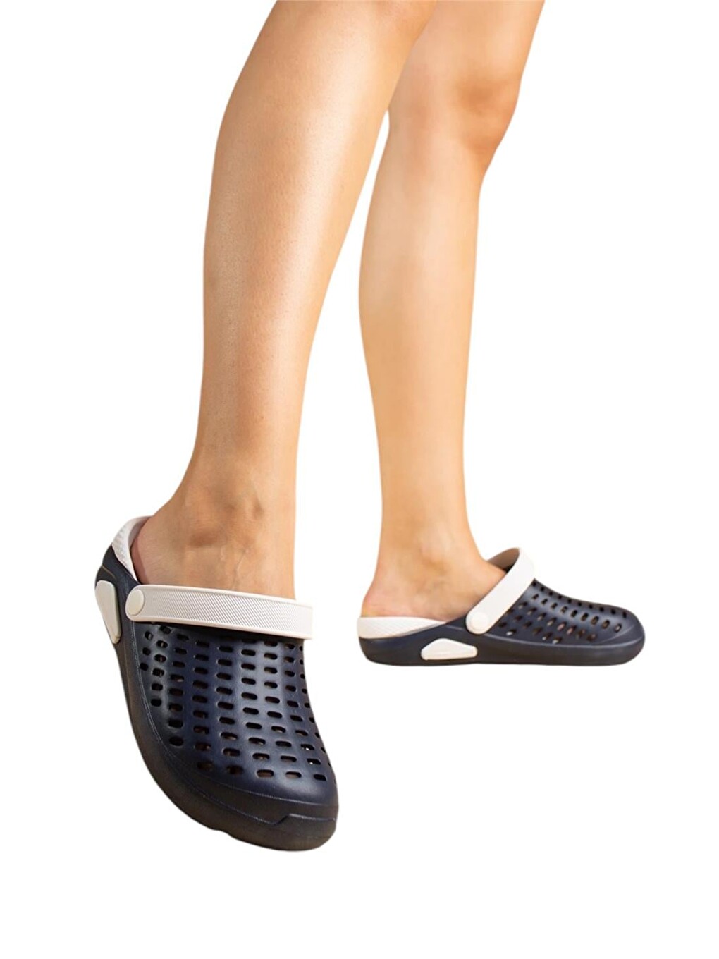 Unisex Comfort Eva Taban Terlik Lacivert - Beyaz-1