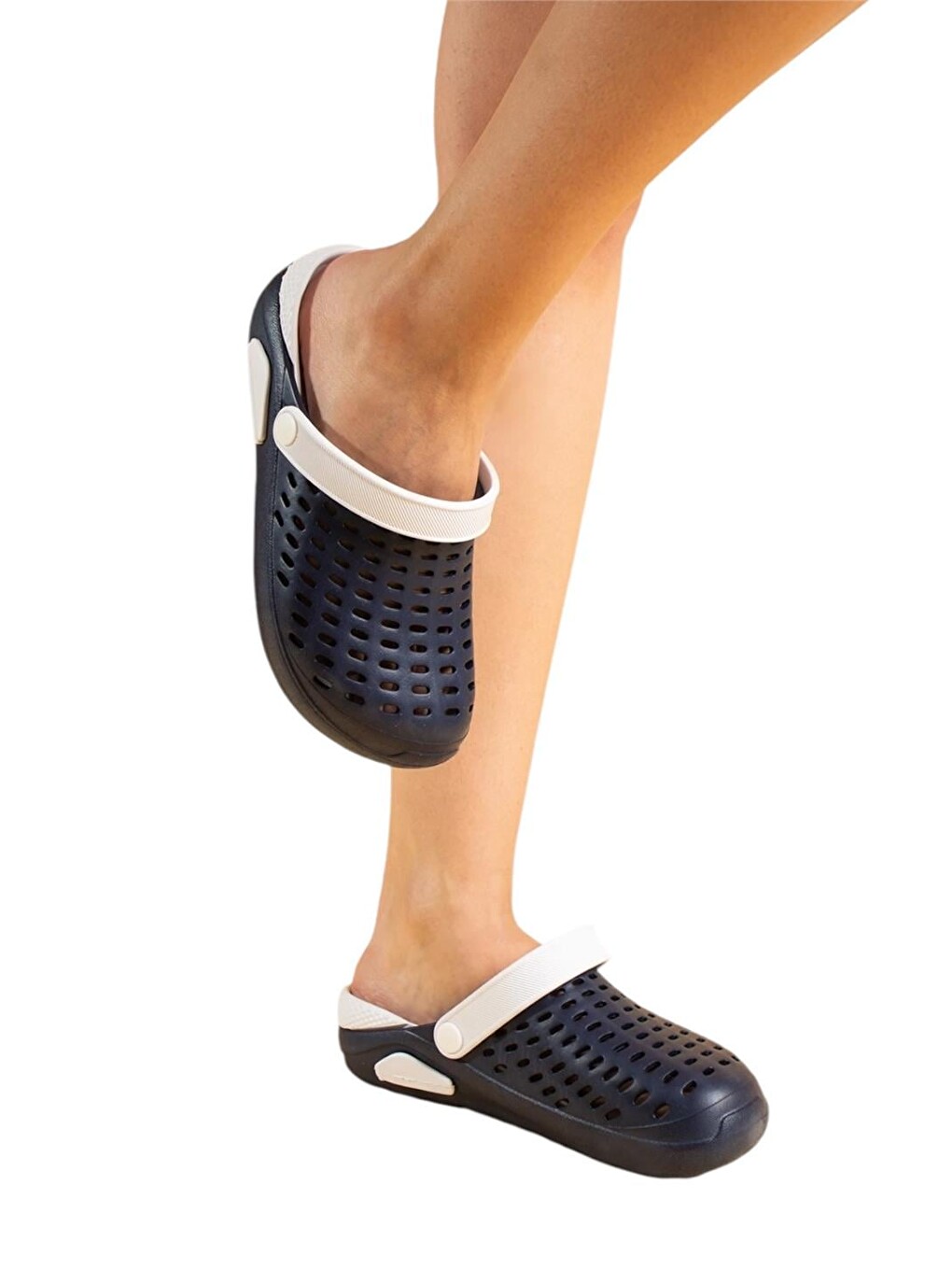 Unisex Comfort Eva Taban Terlik Lacivert - Beyaz-2