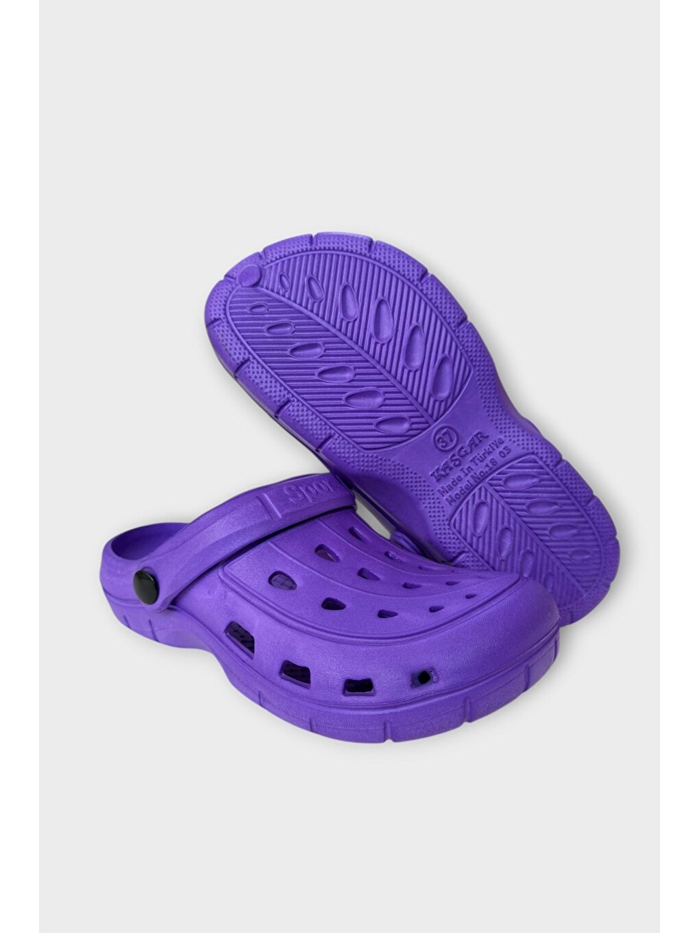 Unisex Comfort Hafif Medikal Hemşire Doktor Sabo Terlik Mor-4