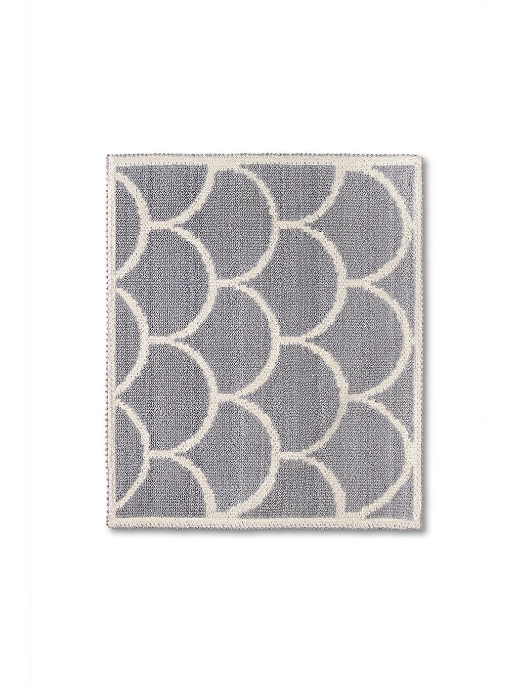 Pearl Doğal Pamuklu 2'li Banyo Paspas Seti 60x100+50x60 cm Gri-2