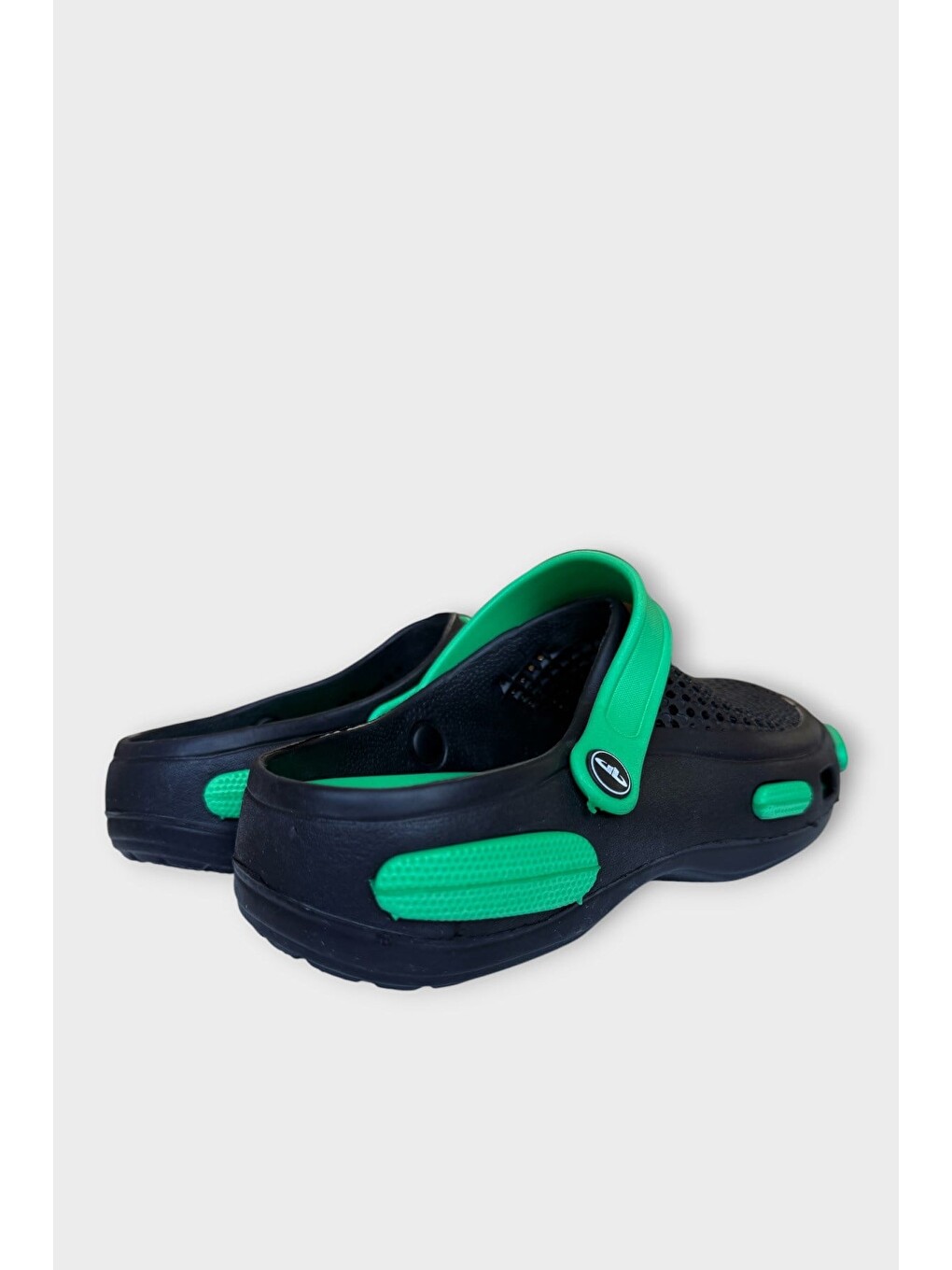 Unisex Comfort Medikal Hemşire Sabo Terlik Siyah - Yeşil-4