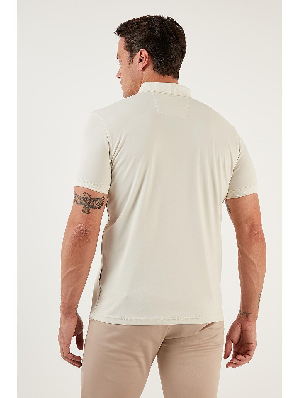 Buratti Ekru Pamuklu Slim Fit Polo T Shirt 646R1000 - 3