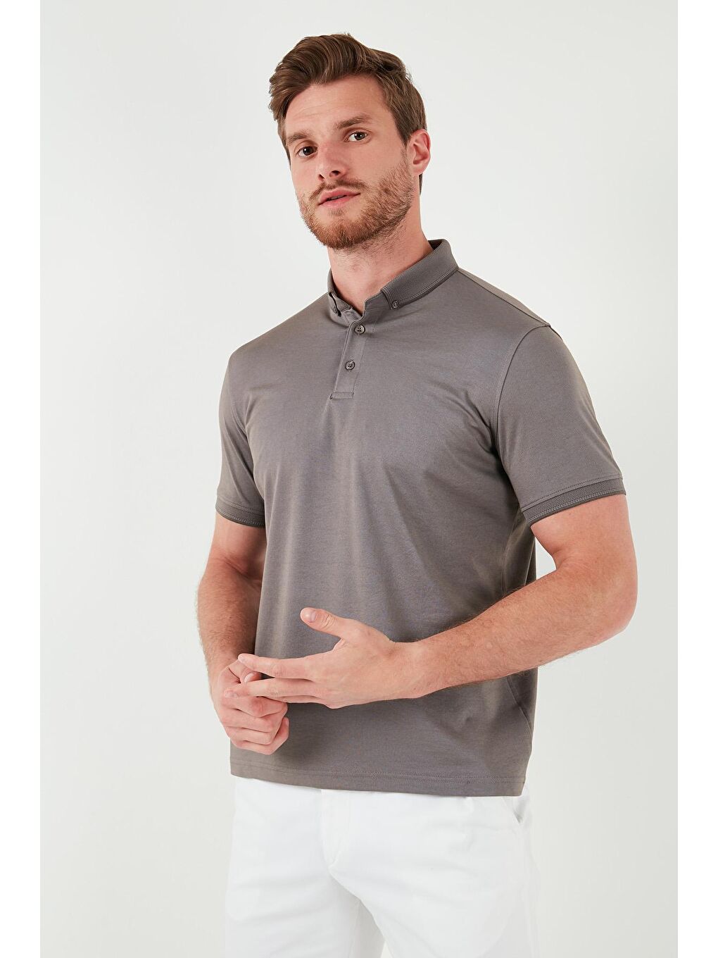 Buratti Vizon Slim Fit Polo Yaka Kısa Kollu Erkek Tişört 646R1000 - 1