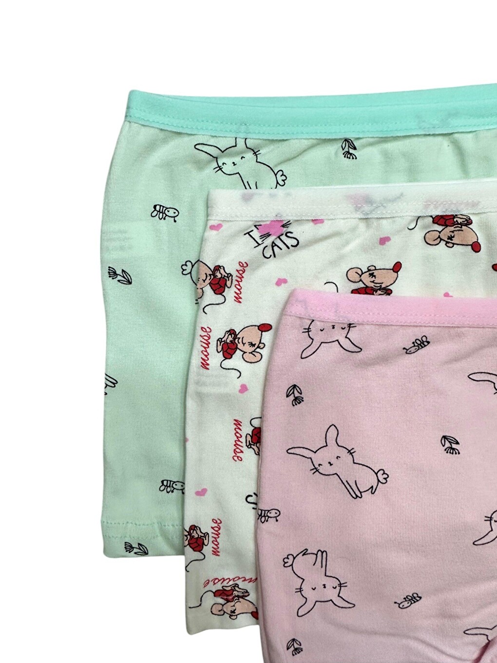 Karışık Kız Çocuk Boxer 3'lü Paket-1