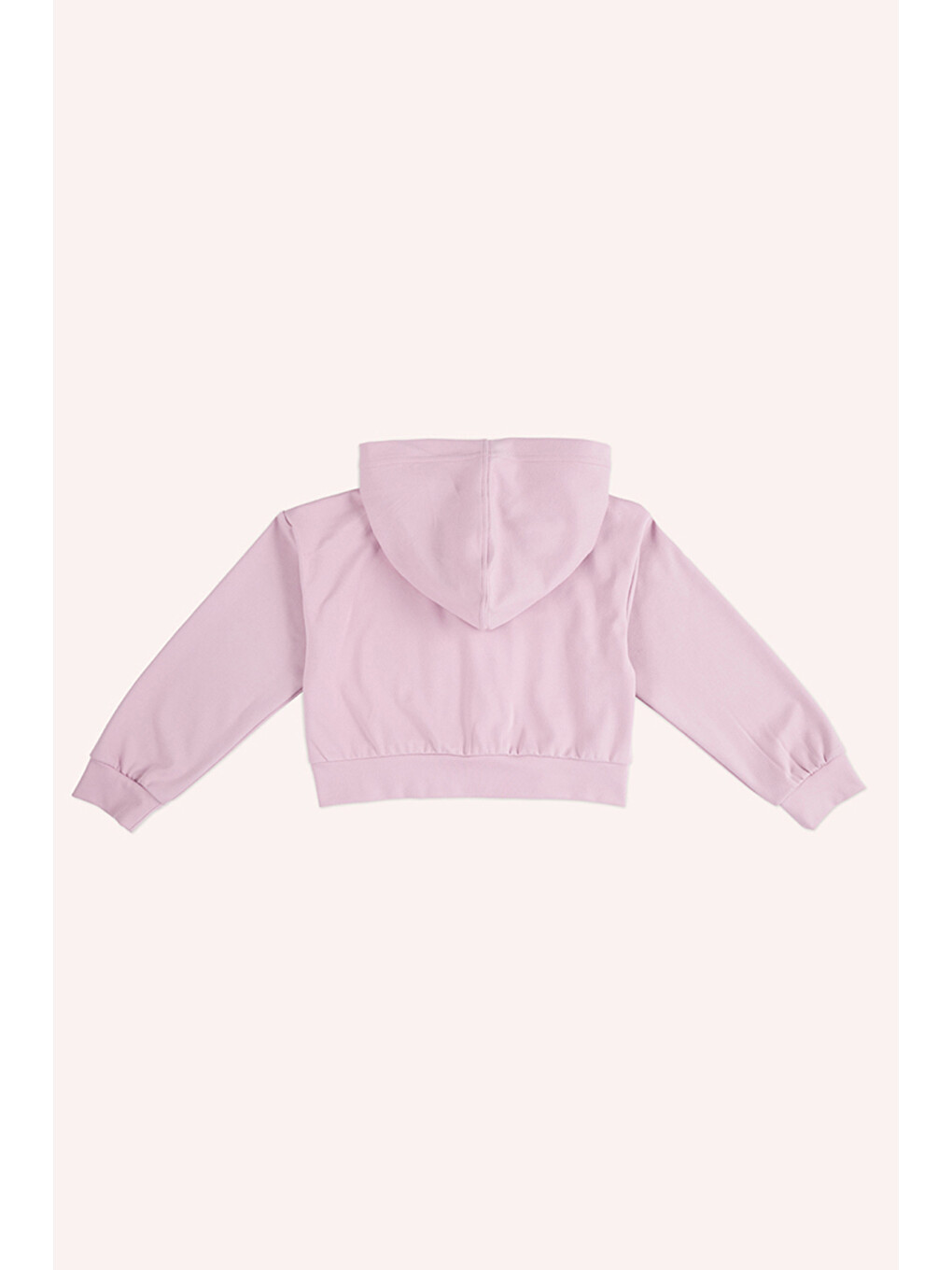 Kız Çocuk Baskı Detaylı Pembe Sweatshirt-1