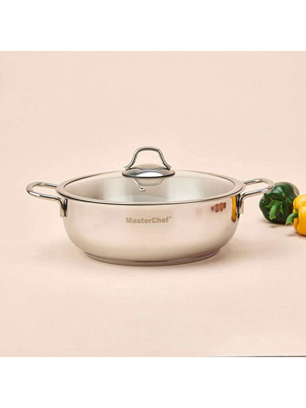 Paslanmaz Çelik Karnıyarık Tenceresi - Gri - 26 cm-2