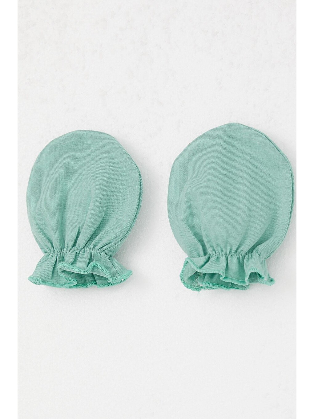 Yenidoğan Bebek Eldiven Basic Mint Yeşili (7 X 9 Cm)-2