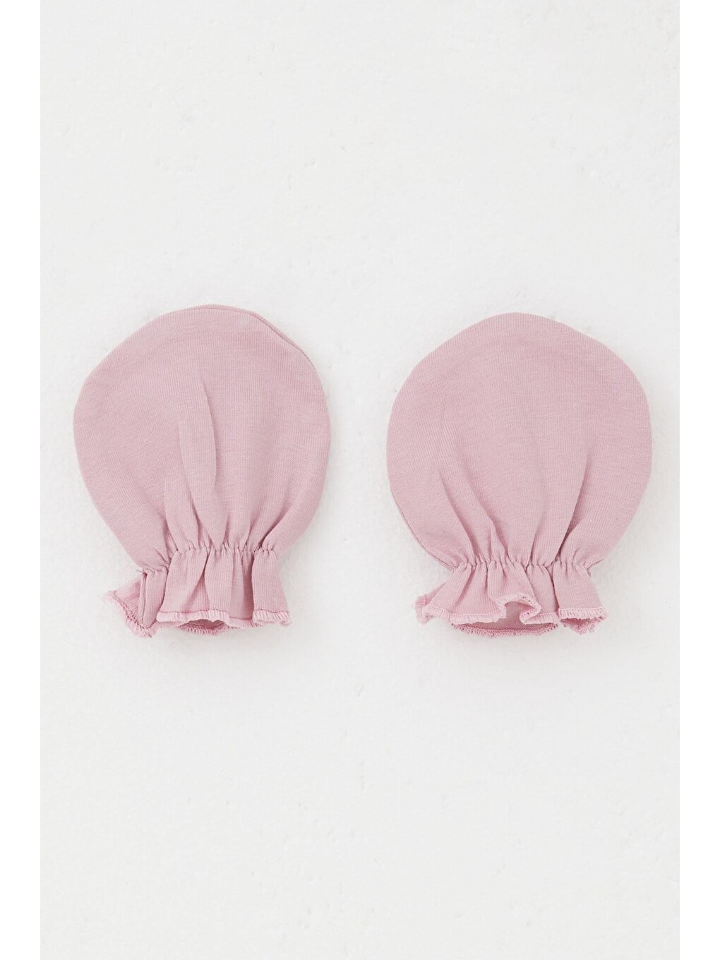 Pembe Yenidoğan Bebek Eldiven Basic Gülkurusu (7 X 9 Cm)-1