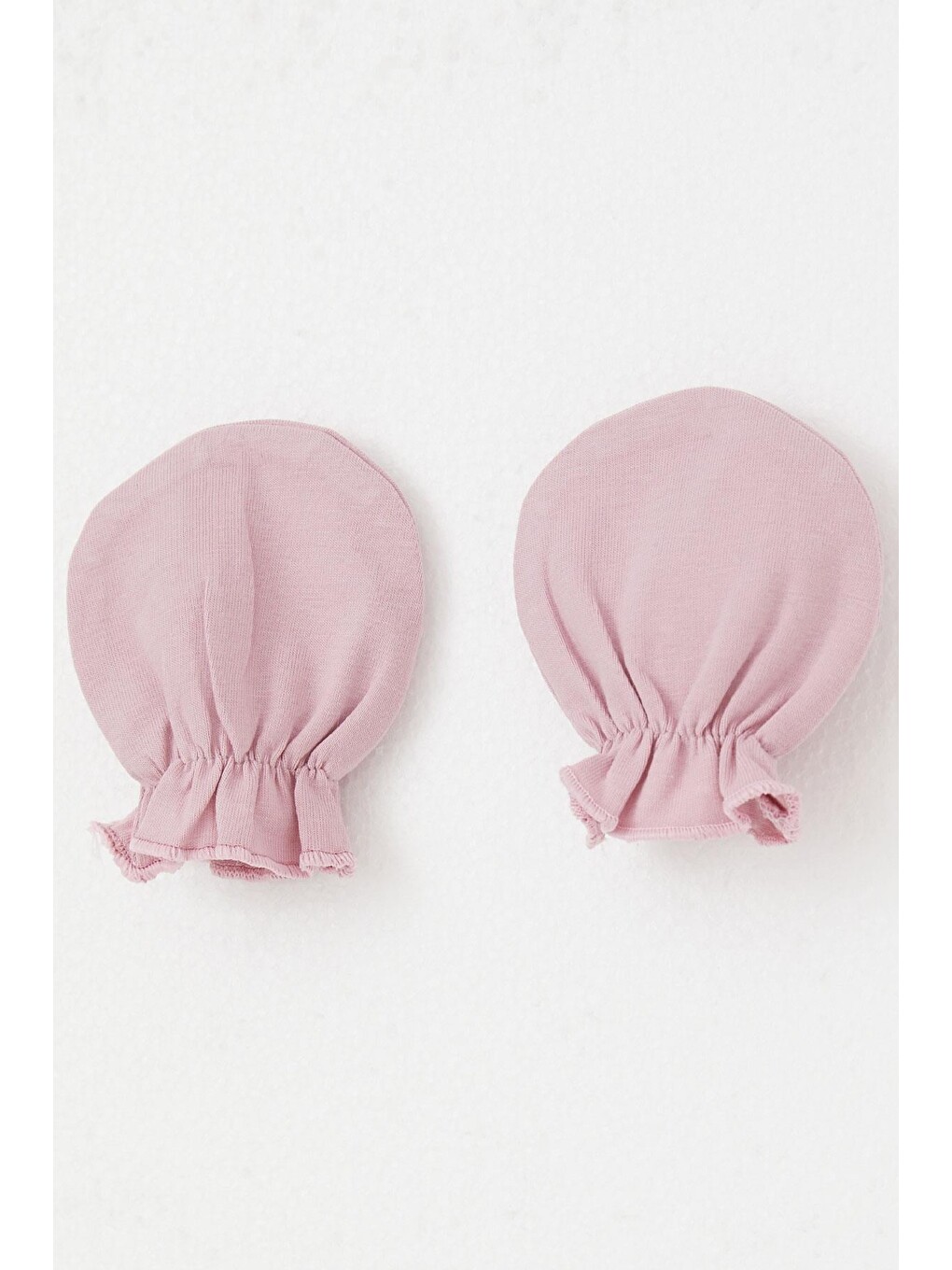 Pembe Yenidoğan Bebek Eldiven Basic Gülkurusu (7 X 9 Cm)-2