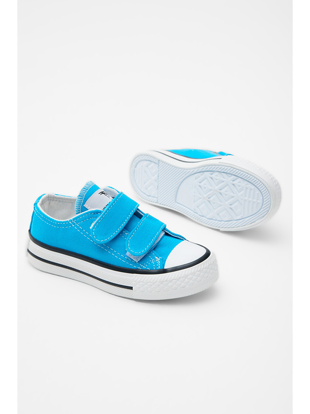 Çocuk Unisex Bebe Mavisi Rahat Kalıp Cırtlı Sneaker-1