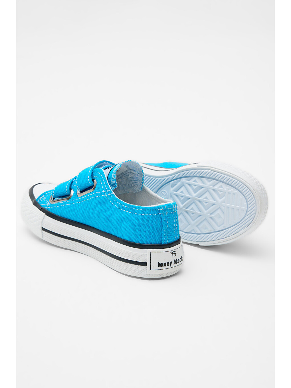 Çocuk Unisex Bebe Mavisi Rahat Kalıp Cırtlı Sneaker-3