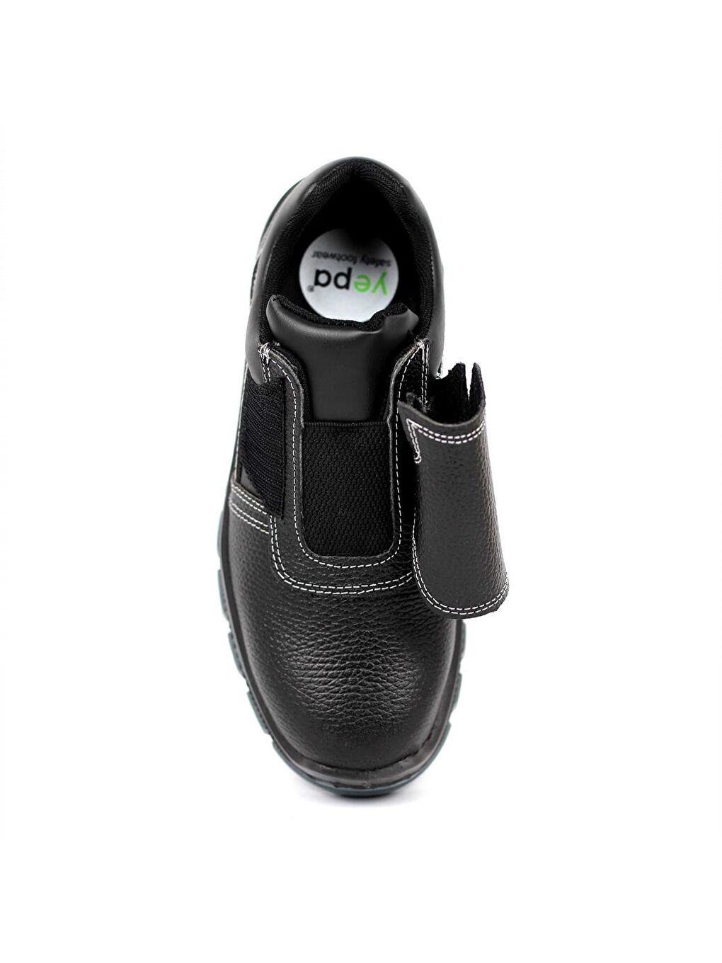 Siyah Isıya Dayanıklı Çelik Burunlu Kapaklı Kaynakçı İş Ayakkabısı-4