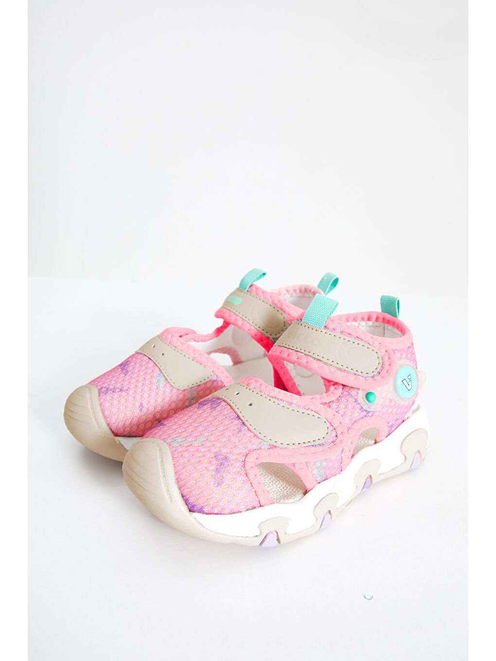 Cesi Hafif Kız Bebek Pembe Sandalet-1