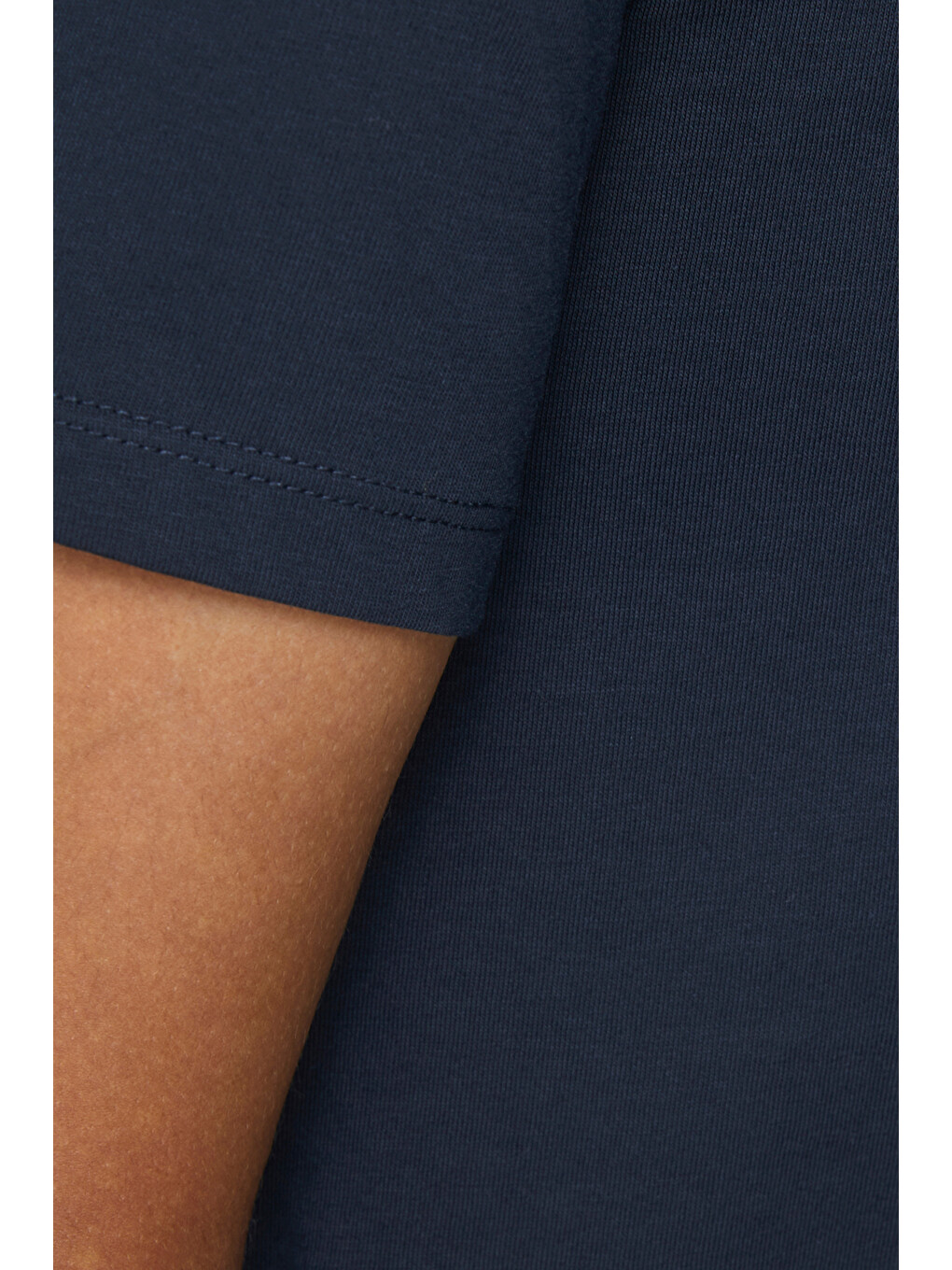 Lacivert Jjecorp Pamuklu Slim Fit Bisiklet Yaka Erkek T Shirt 12151955-4