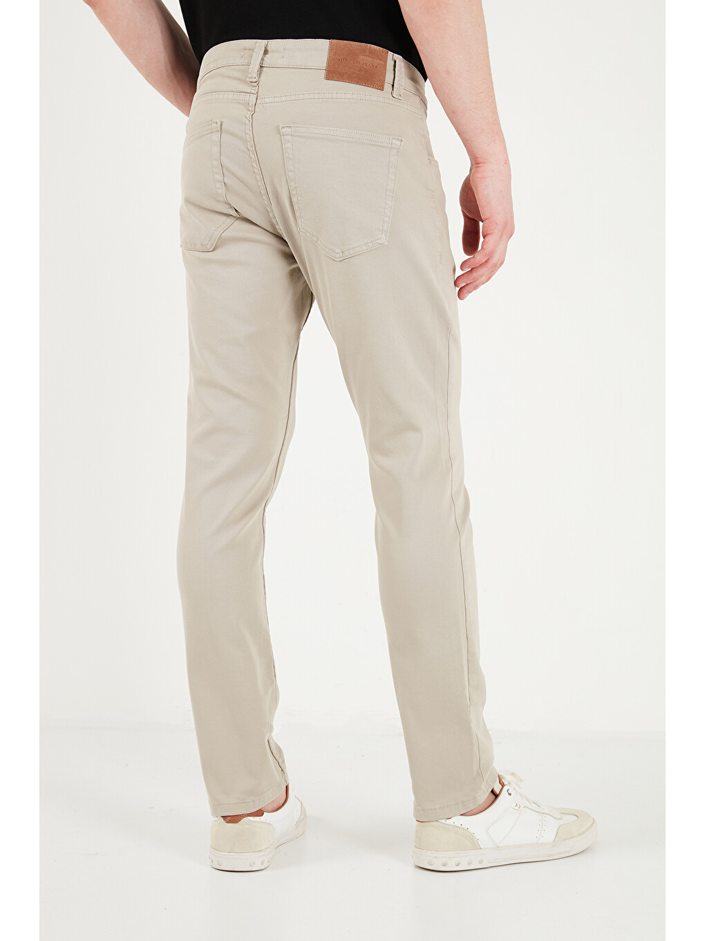 Bej Pamuklu Normal Kalıp Normal Bel Jeans 2211c67parma-5