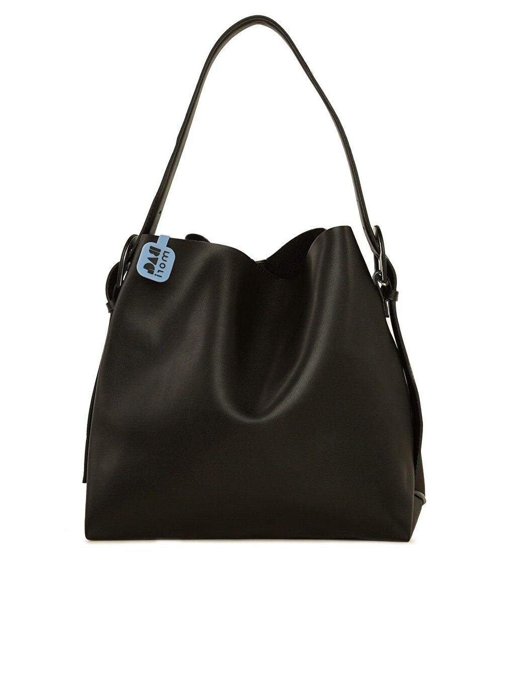 Siyah Kemer Toka Detaylı Çanta-2