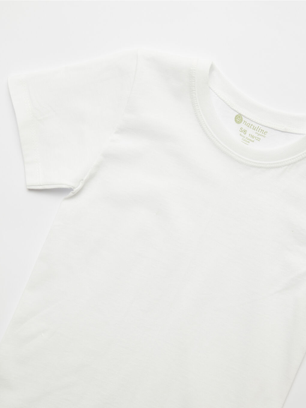 Beyaz Erkek Çocuk Organik Pamuk Penye  Tişört 6 ' lı Paket 2004-6-1