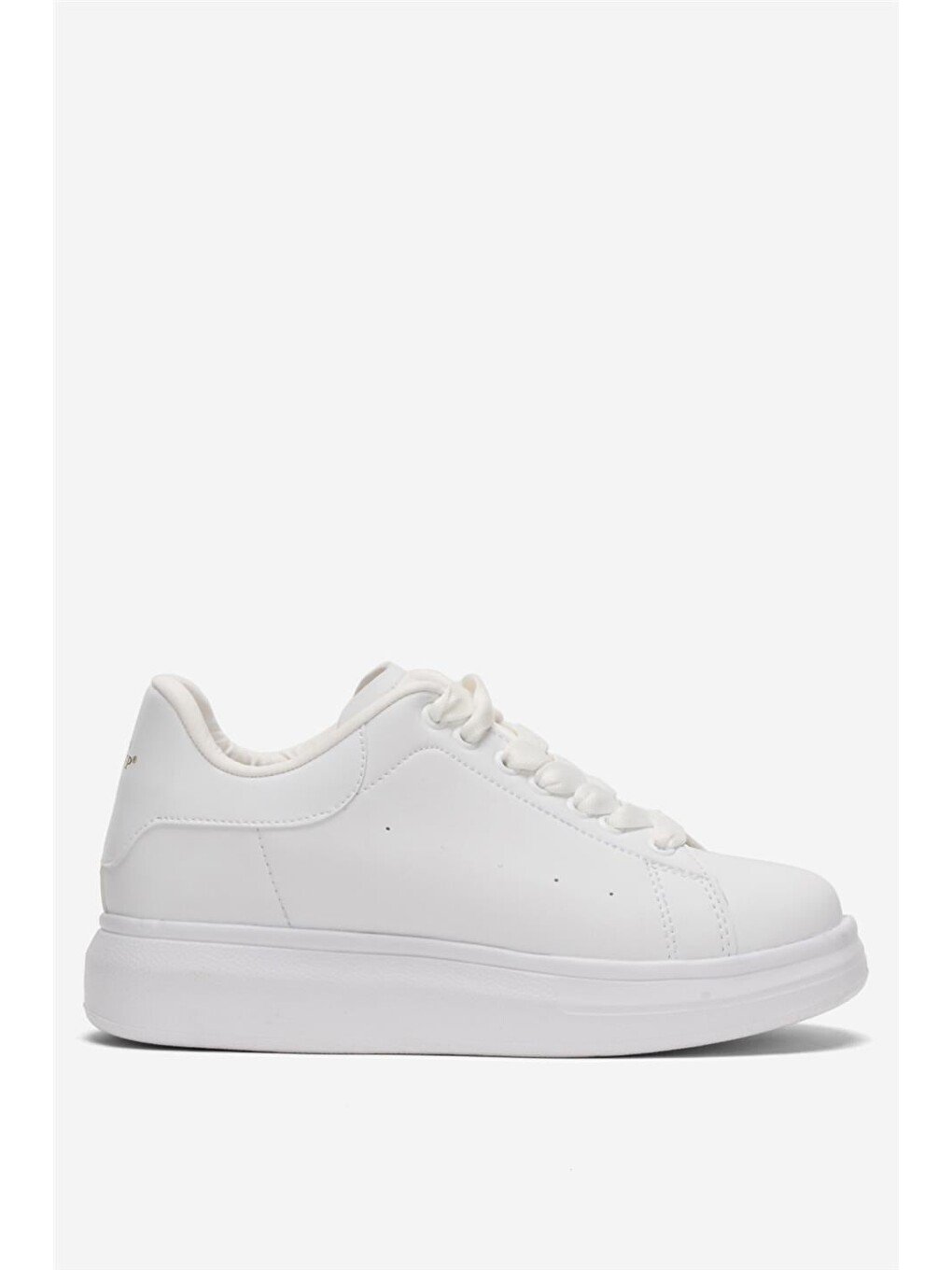 Unisex Yüksek Taban Günlük Spor Sneaker Ayakkabı Beyaz