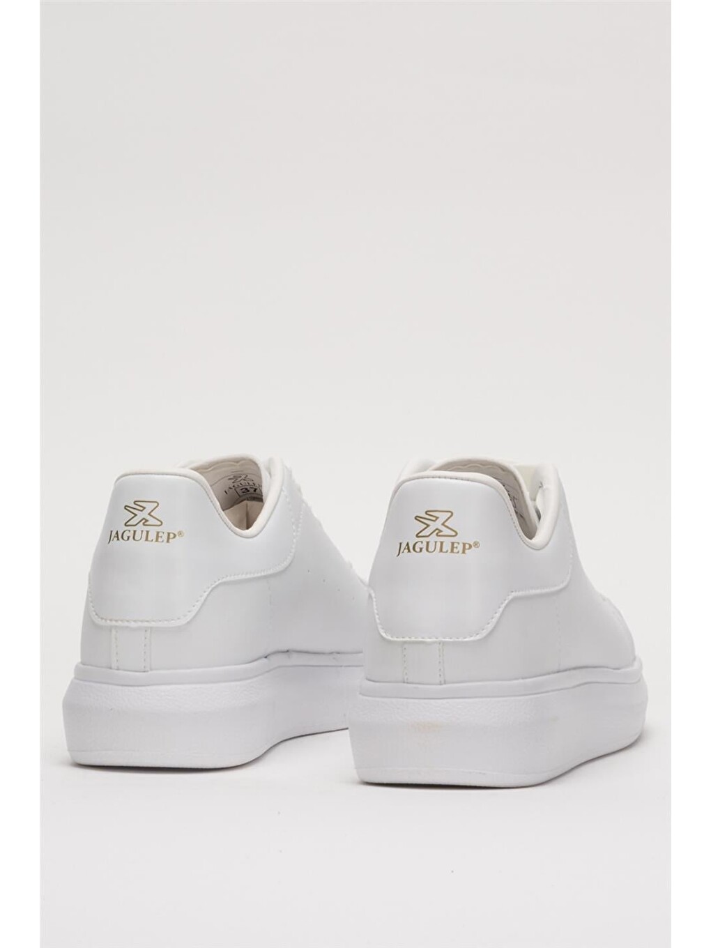 Unisex Yüksek Taban Günlük Spor Sneaker Ayakkabı Beyaz-3