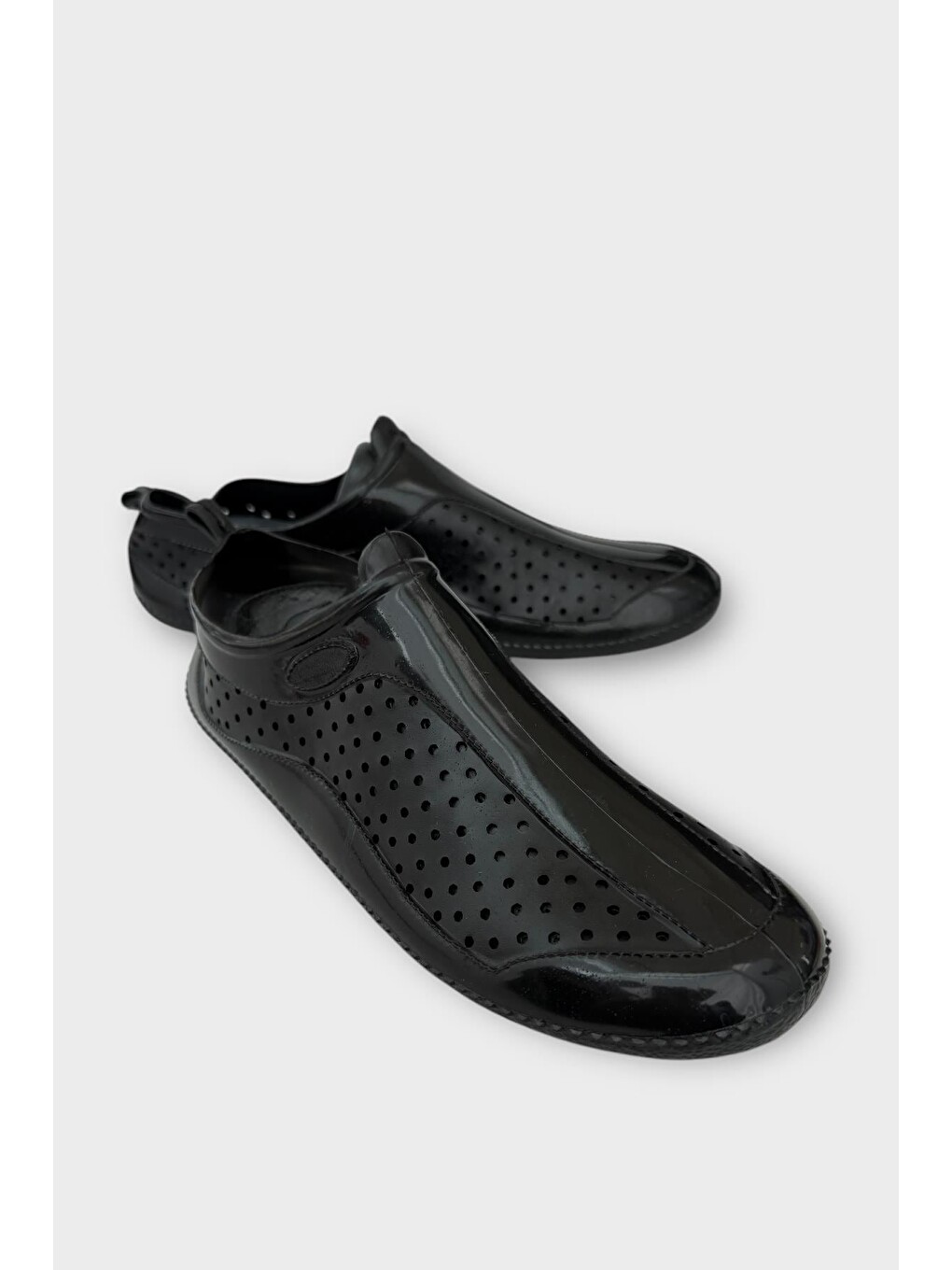 Unisex Deniz Ayakkabısı Kaymaz Taban Havuz Plaj Rafting Sandaleti Siyah-1