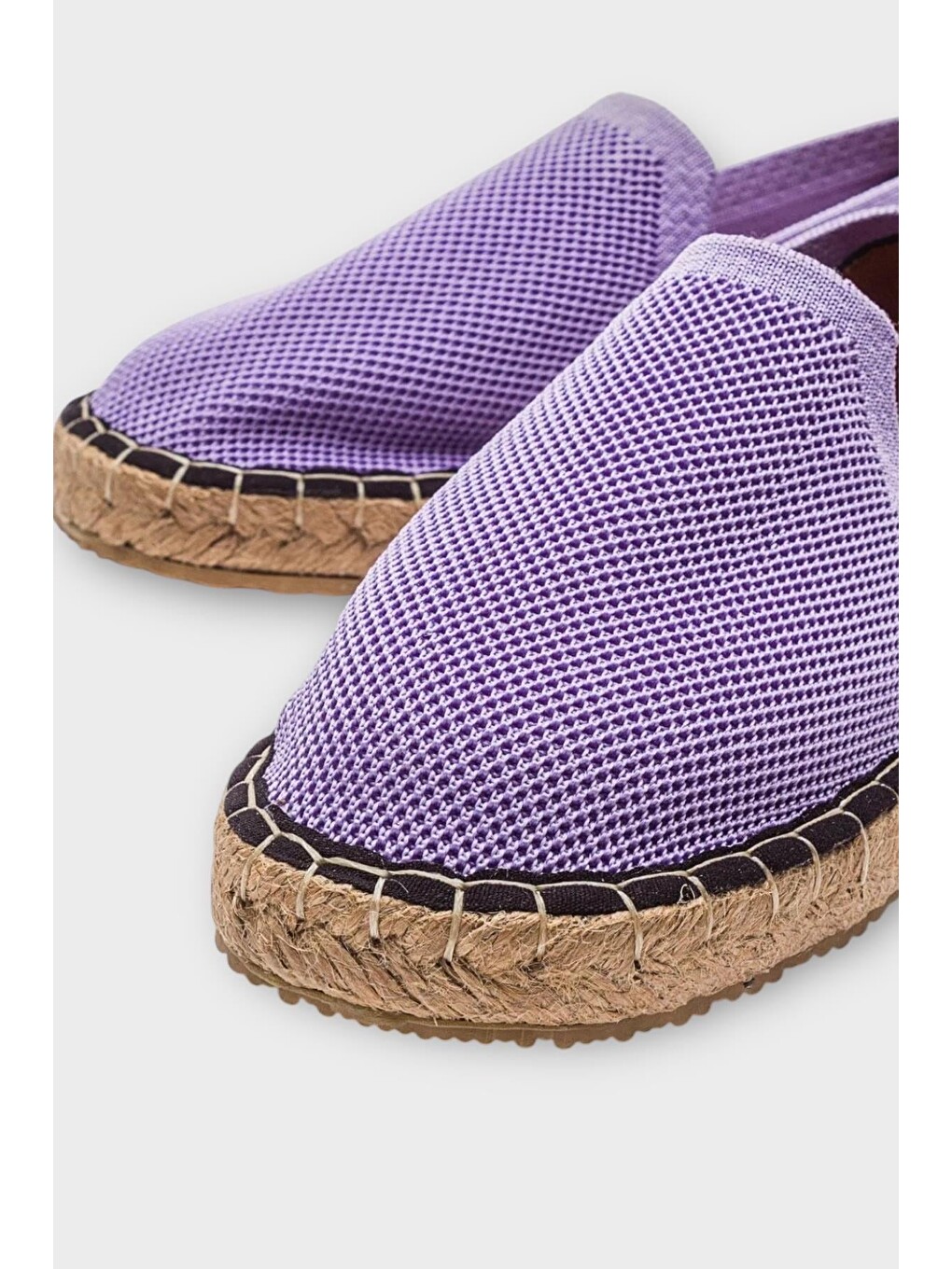 Unisex El Yapımı Triko Espadril Lila-1