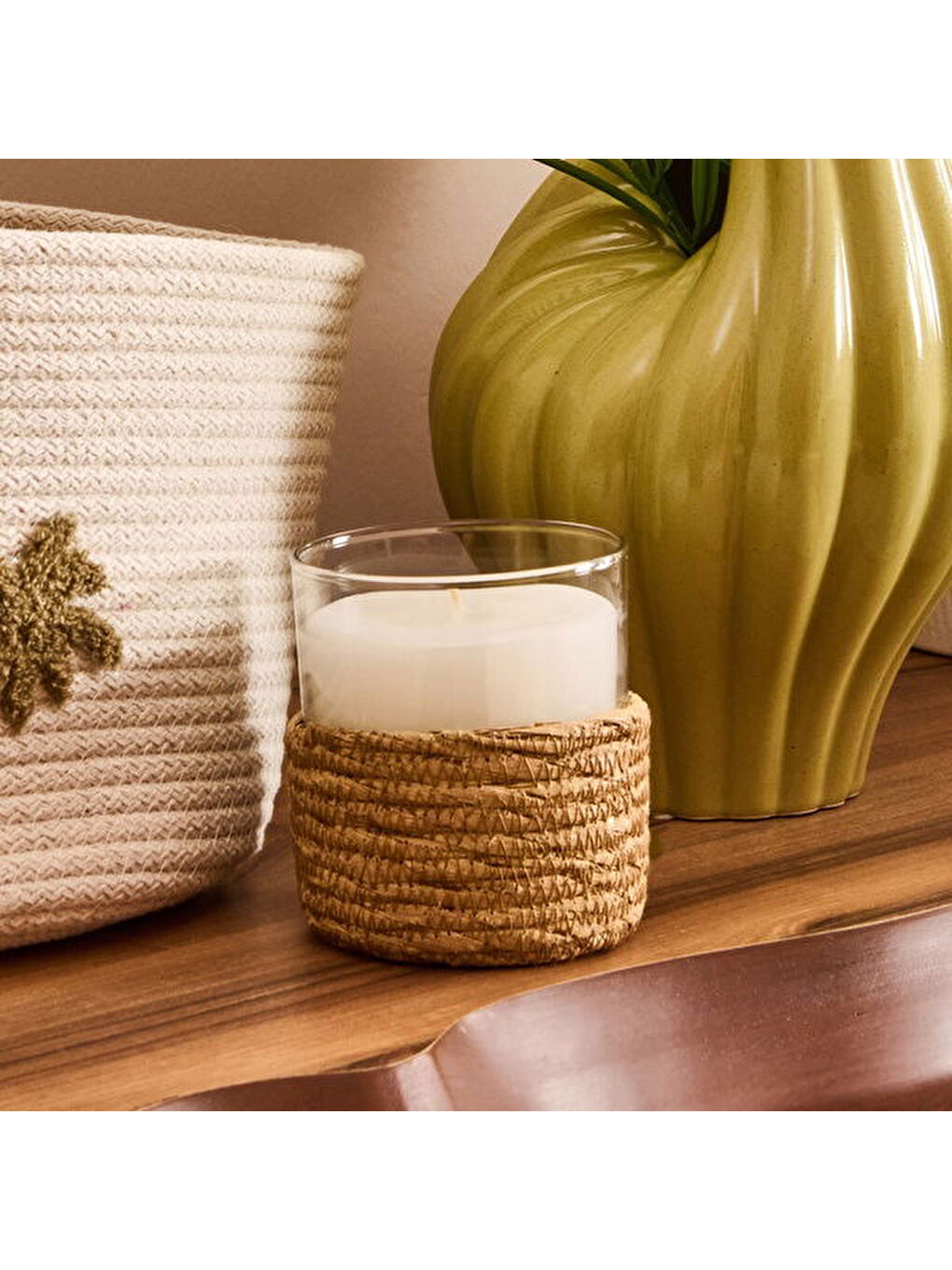 Renksiz Deco Palm Breeze Mum - Şeffaf - 220 gr