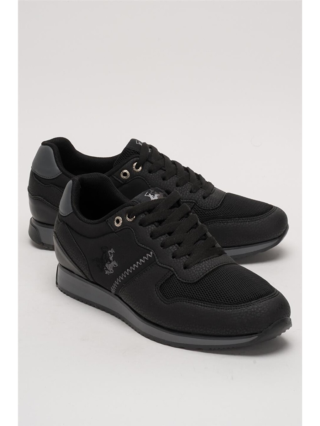 Erkek Günlük Casual Sneaker Ayakkabı Leona Siyah-füme-1