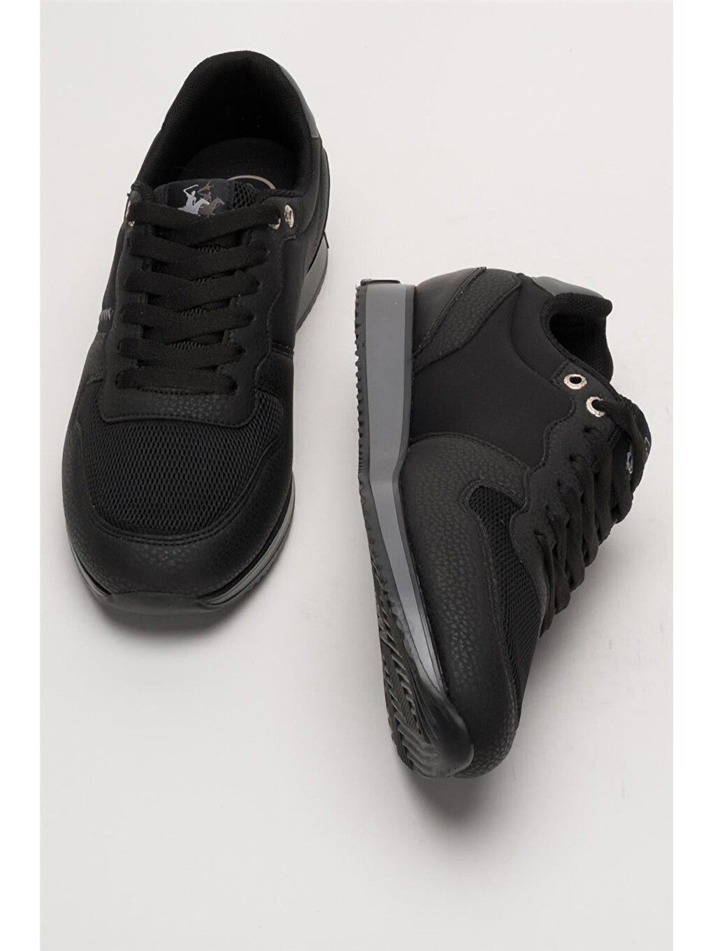 Erkek Günlük Casual Sneaker Ayakkabı Leona Siyah-füme-6