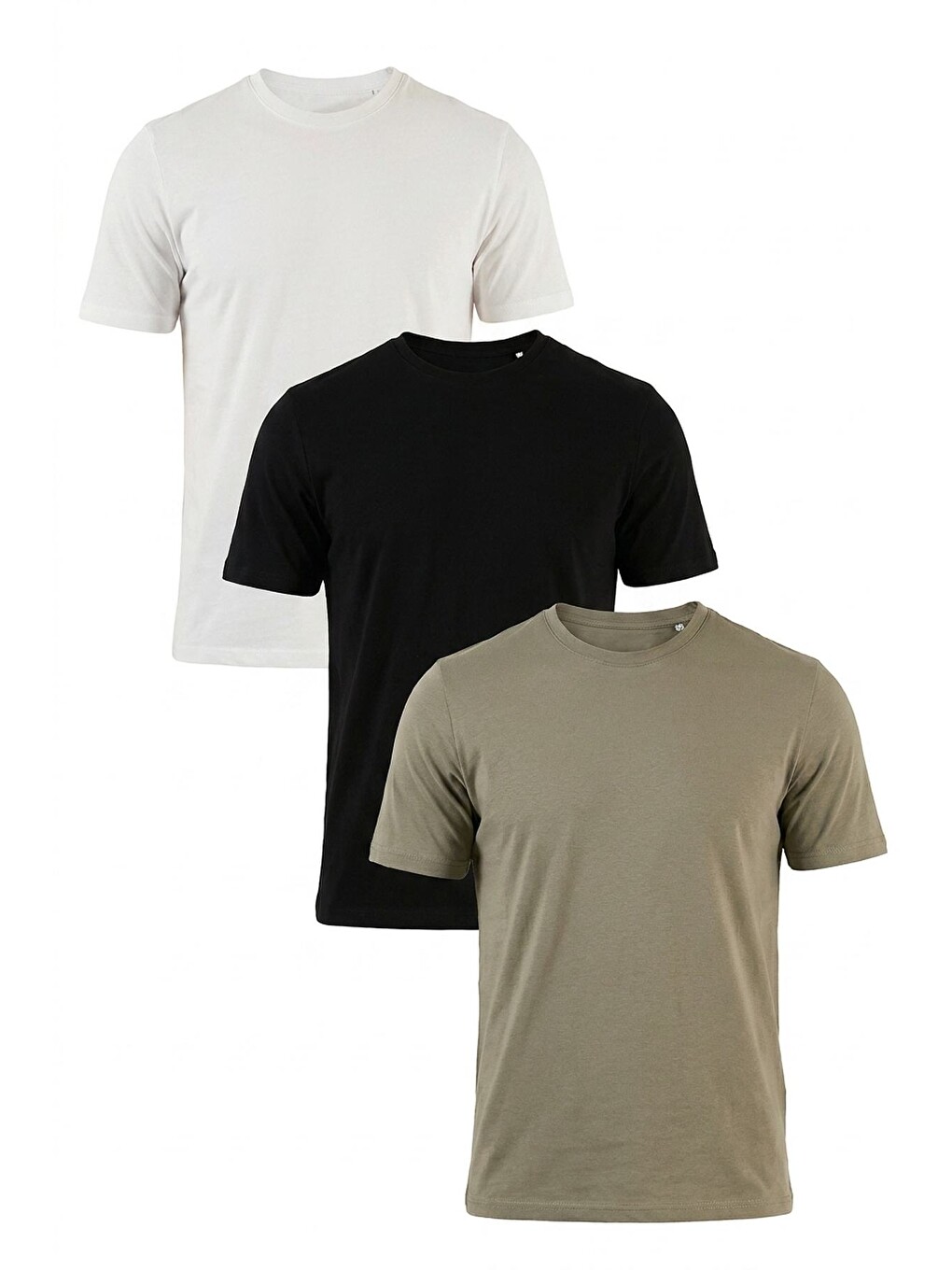 Siyah Pamuklu Regular Fit Bisiklet Yaka 3'lü Paket T Shirt 59020204s3