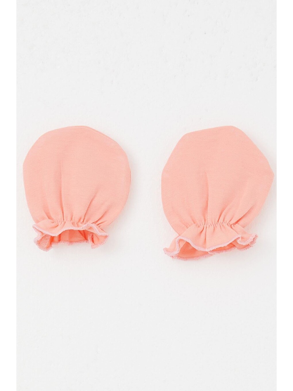 Pembe Yenidoğan Bebek Eldiven Basic Somon (7 X 9 Cm)