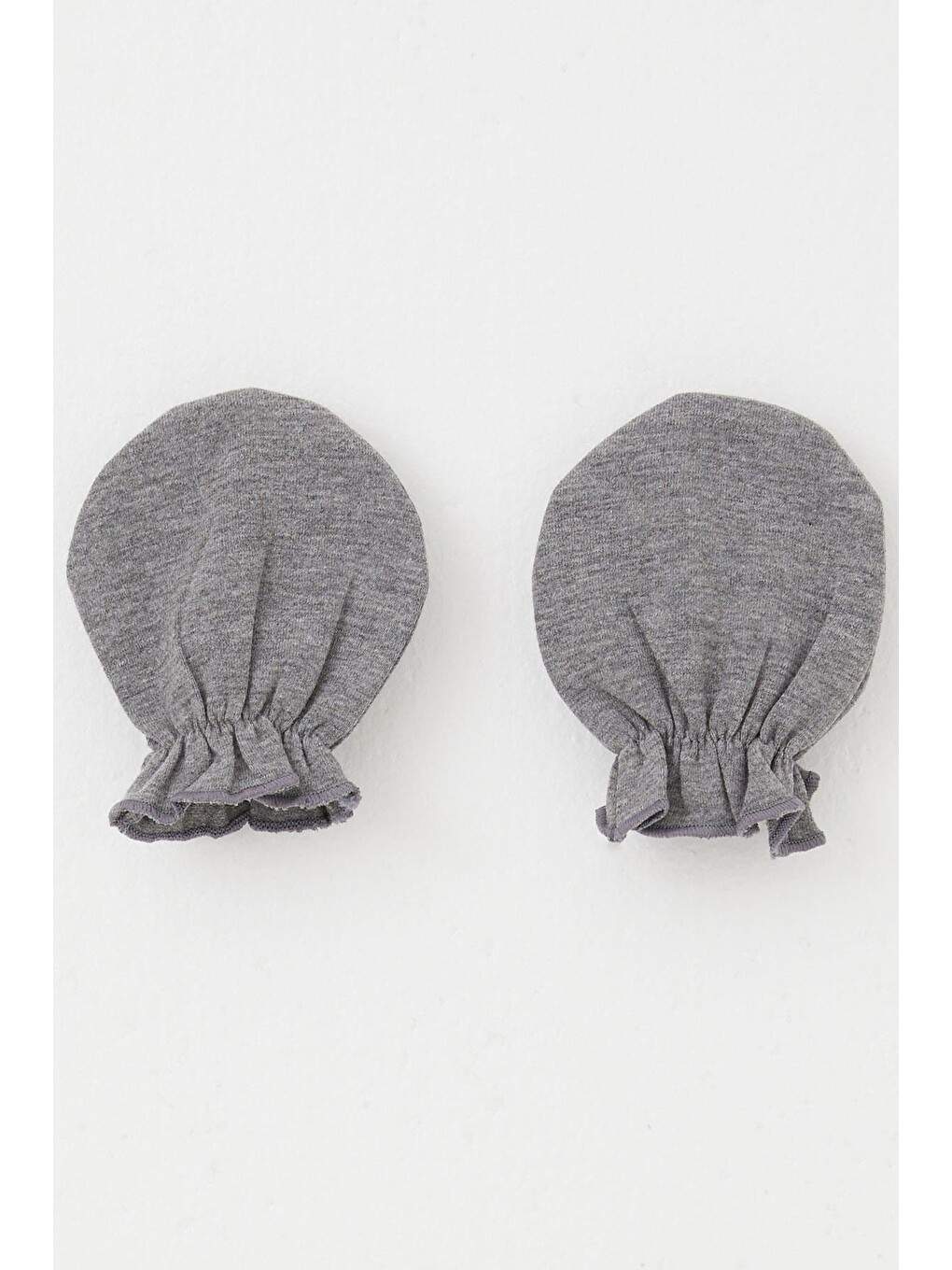 Yenidoğan Bebek Eldiven Basic Koyu Gri Melanj (7 X 9 Cm)