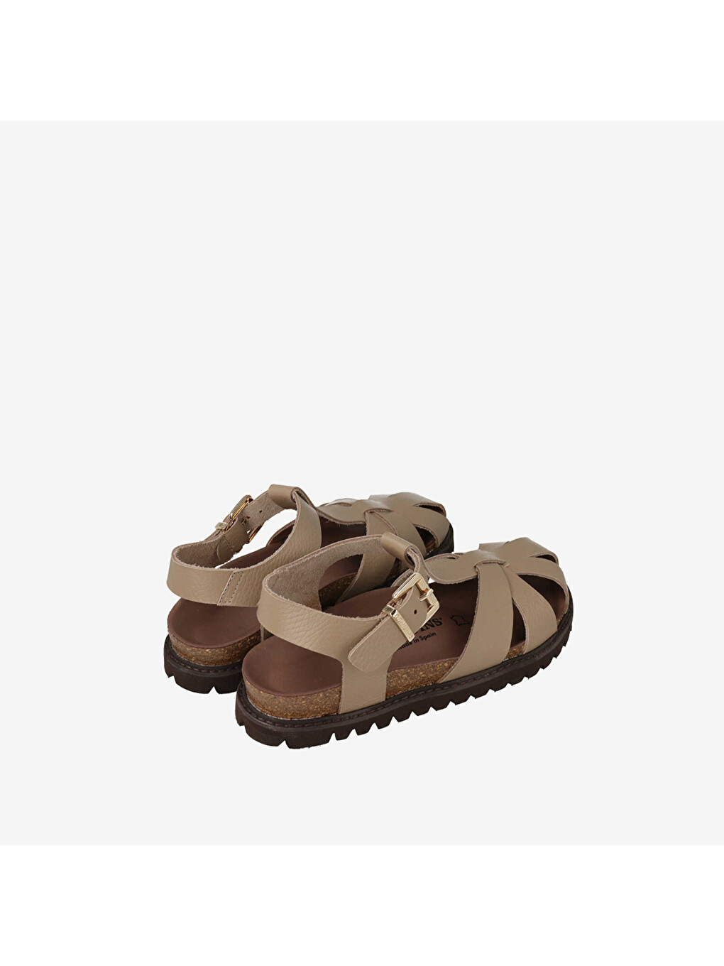 Bej Kadın Sandalet G106774 Howea Embossed Leather Taupe-2