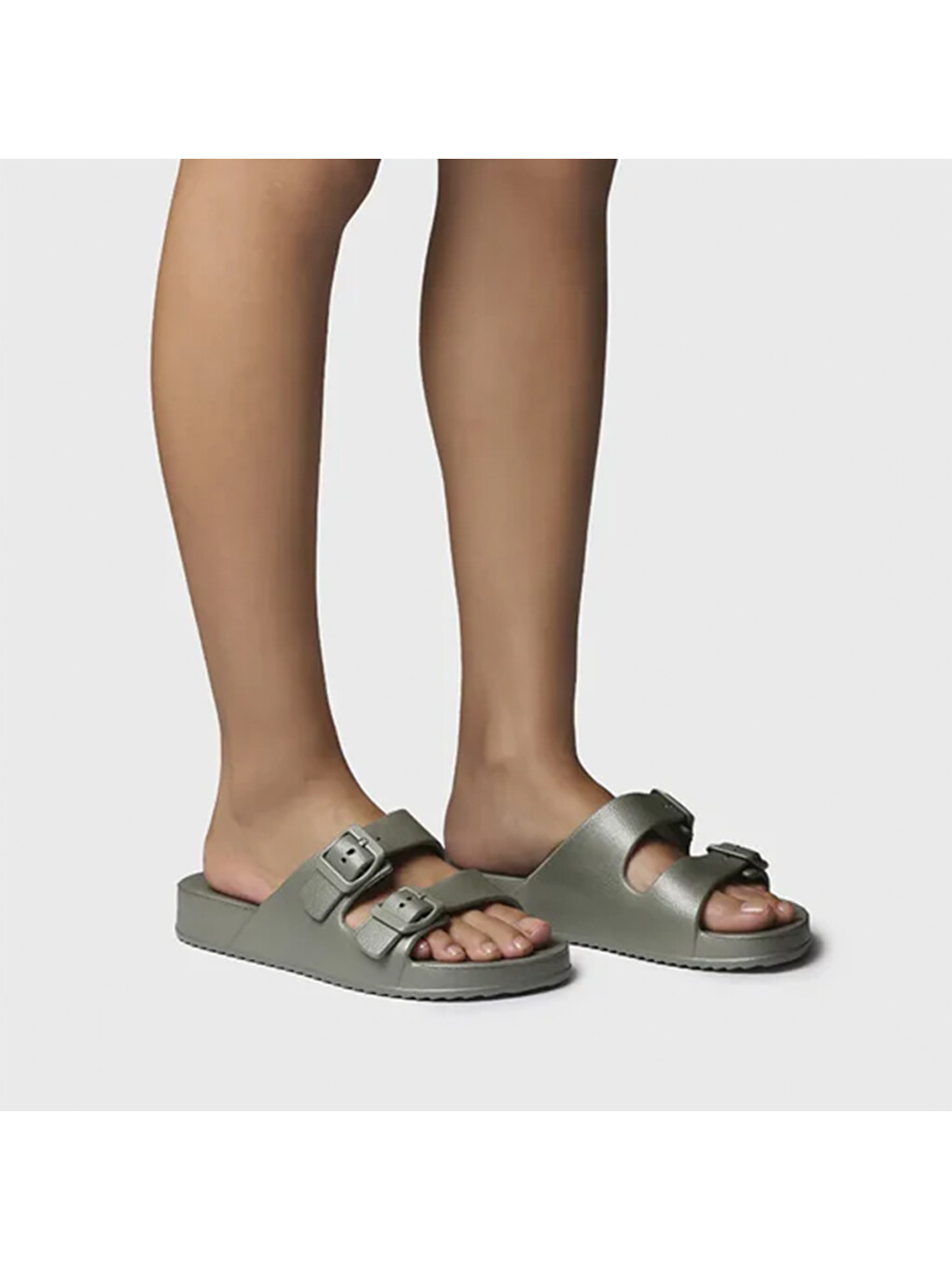 Haki Kadın Terlik Creta Waterproof Rubber Sandal-3