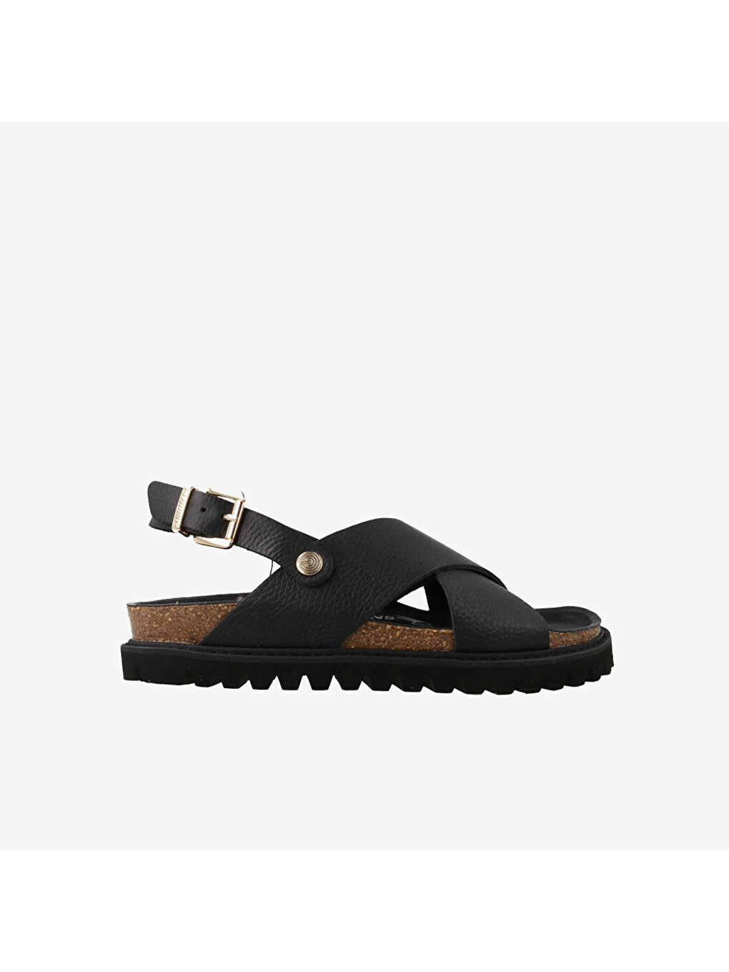 Siyah Kadın Sandalet G106772 Melen Embossed Leather Black
