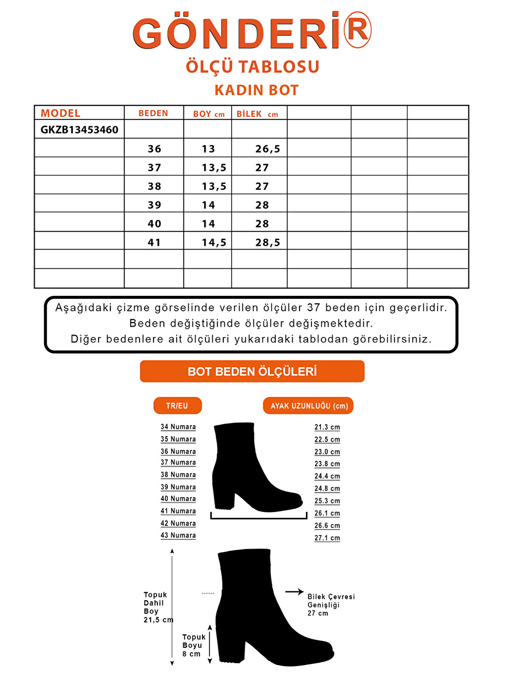 Kadın Siyah Fermuarlı Sivri Burun Hakiki Deri Bot-6