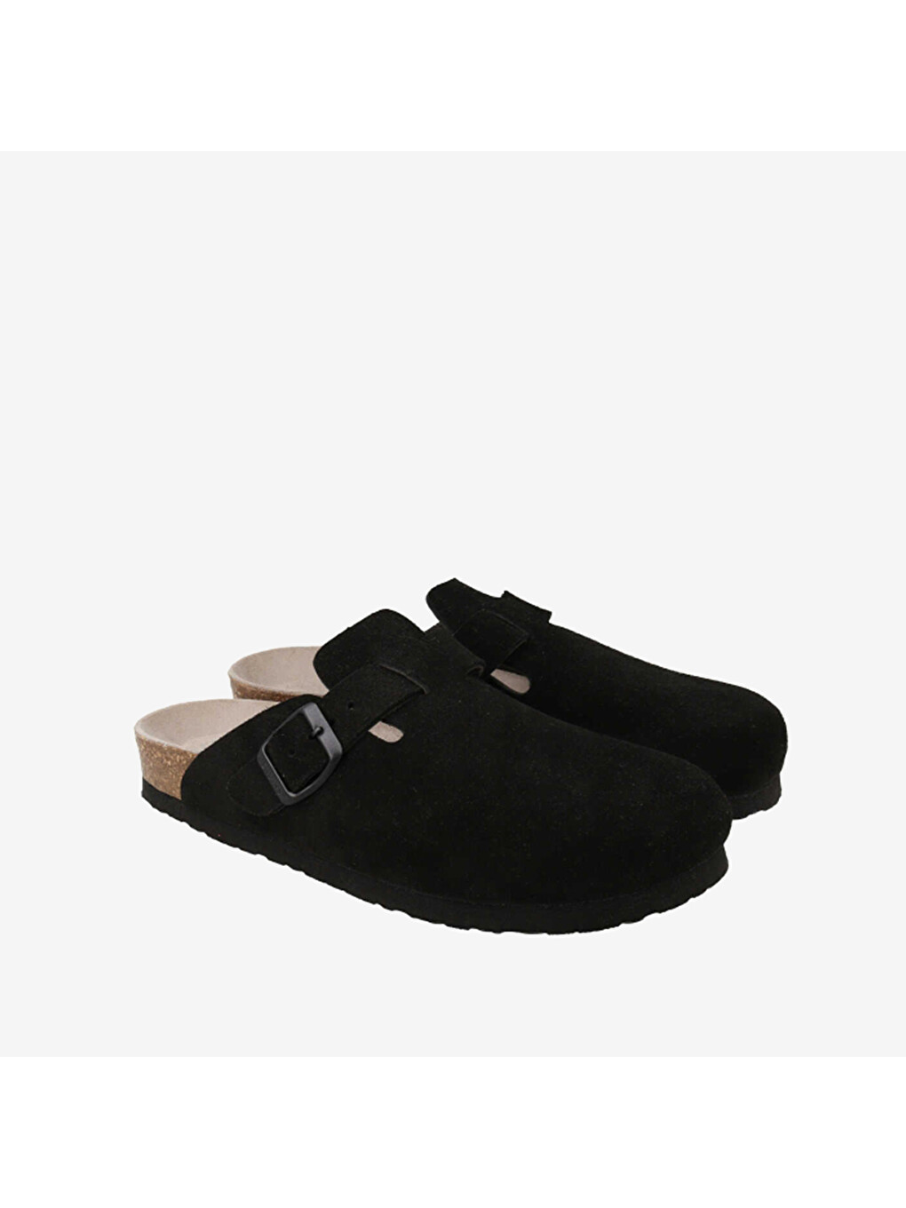 Siyah Kadın Terlik G106582 Rıva Velour Black-1