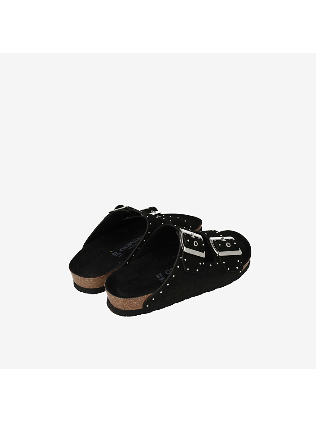 Siyah Kadın Terlik G105592 Honolulu Lead Velour Black-2