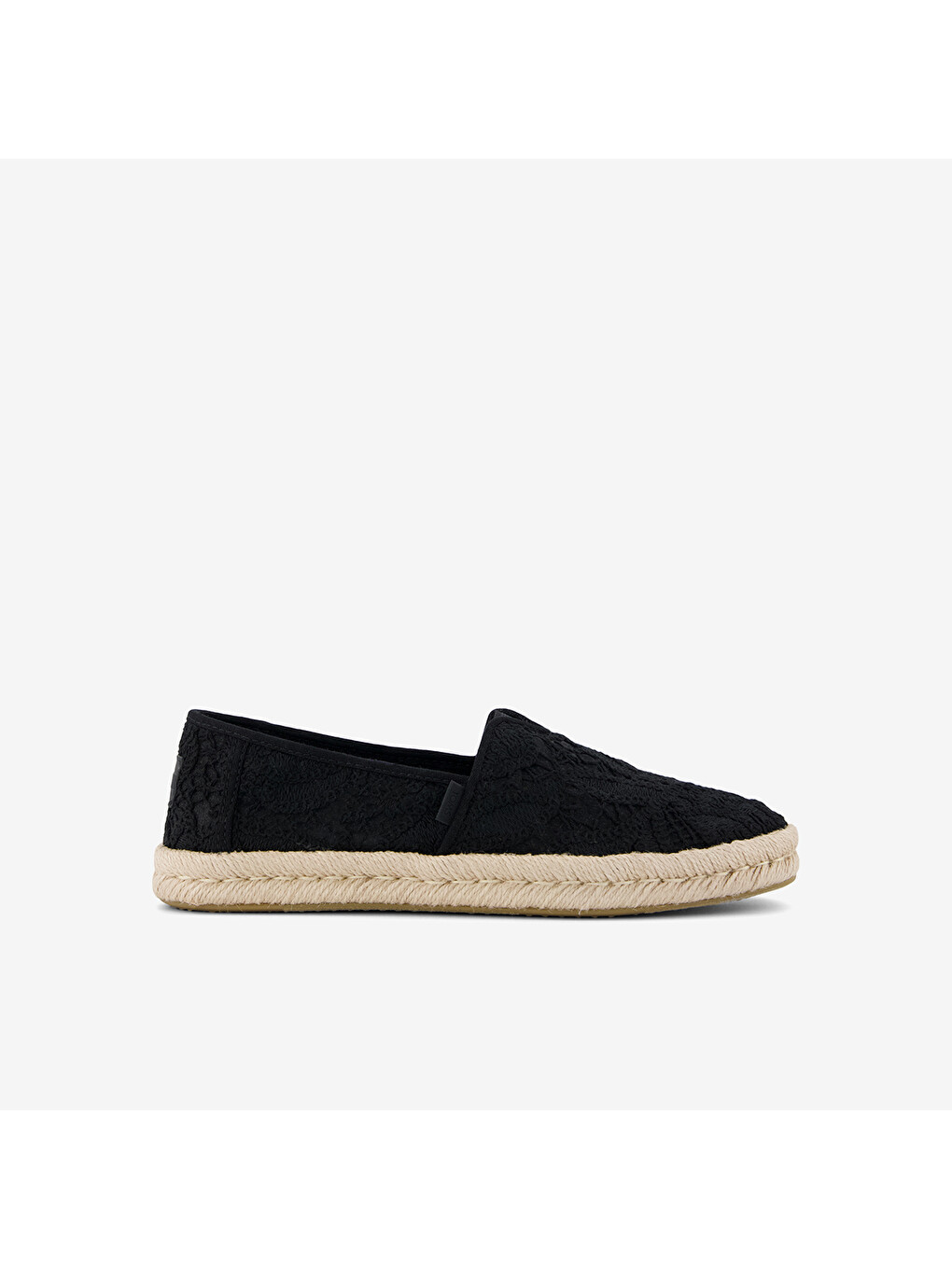Siyah Kadın Espadril 10023030 10023026 Alpargata Rope 2.0 Floral Crochet