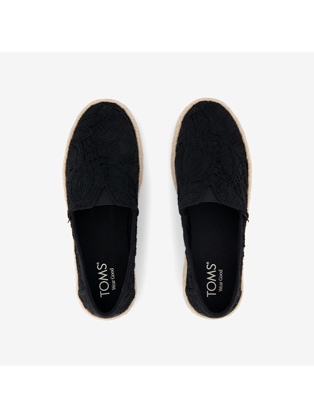 Siyah Kadın Espadril 10023030 10023026 Alpargata Rope 2.0 Floral Crochet-4