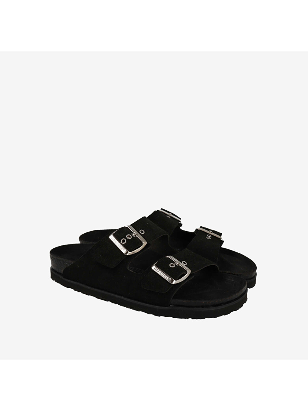 Siyah Kadın Terlik G104349 Hawaıı Velour Black-1