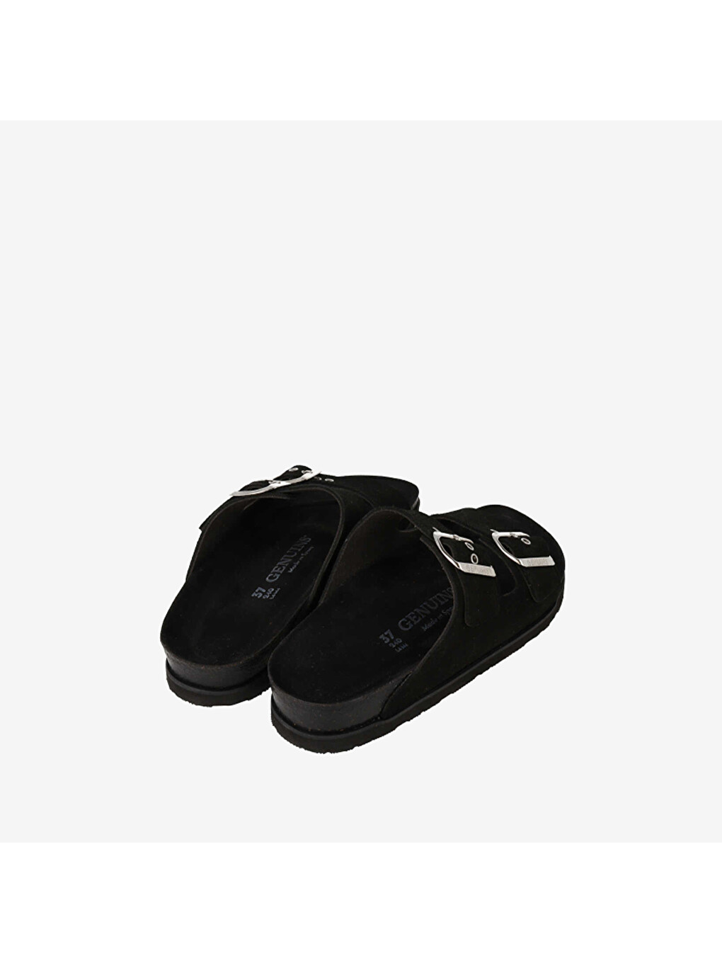 Siyah Kadın Terlik G104349 Hawaıı Velour Black-2