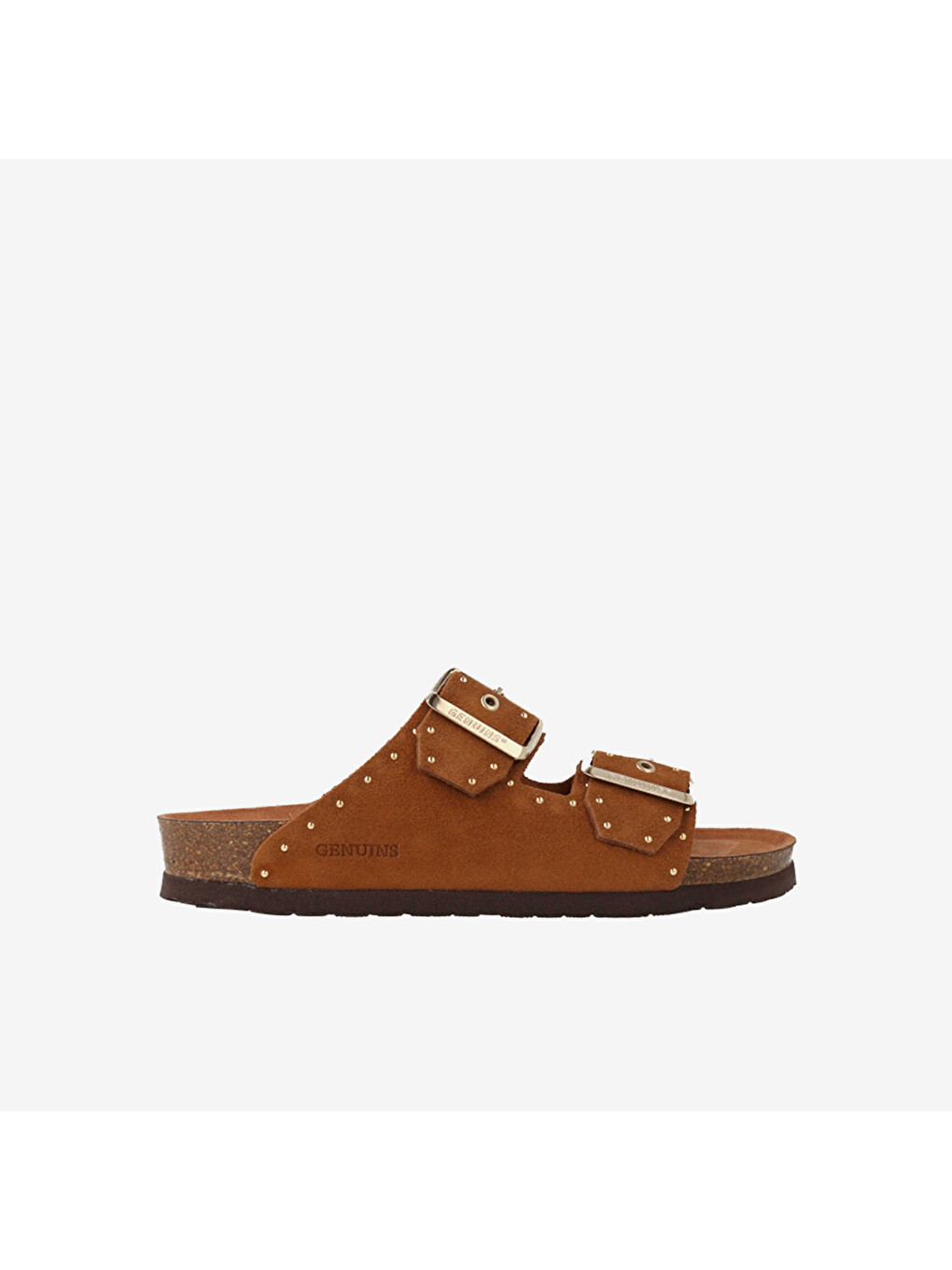 Kahverengi Kadın Terlik G105593 Honolulu Lead Velour Mandorla