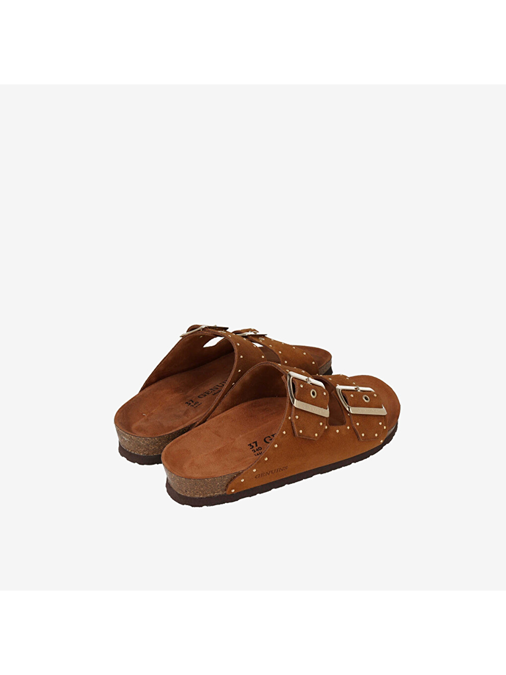 Kahverengi Kadın Terlik G105593 Honolulu Lead Velour Mandorla-2
