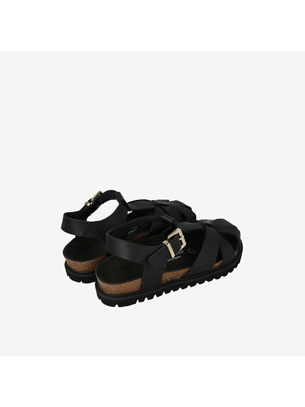 Siyah Kadın Sandalet G106775 Howea Embossed Leather Dark-2